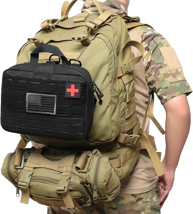 Portable Tactical First Aid Kit Medical Bag for Hiking Travel Home Emergency Treatment Case Survival Tools Pouch