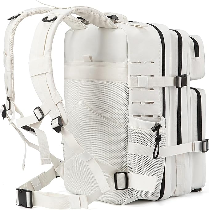 25L/45L Tactical Backpack for Women/men School Bag Gym Rucksack with Dual Cup Holder Bags for Womens Hiking Backpacks(45L Green)