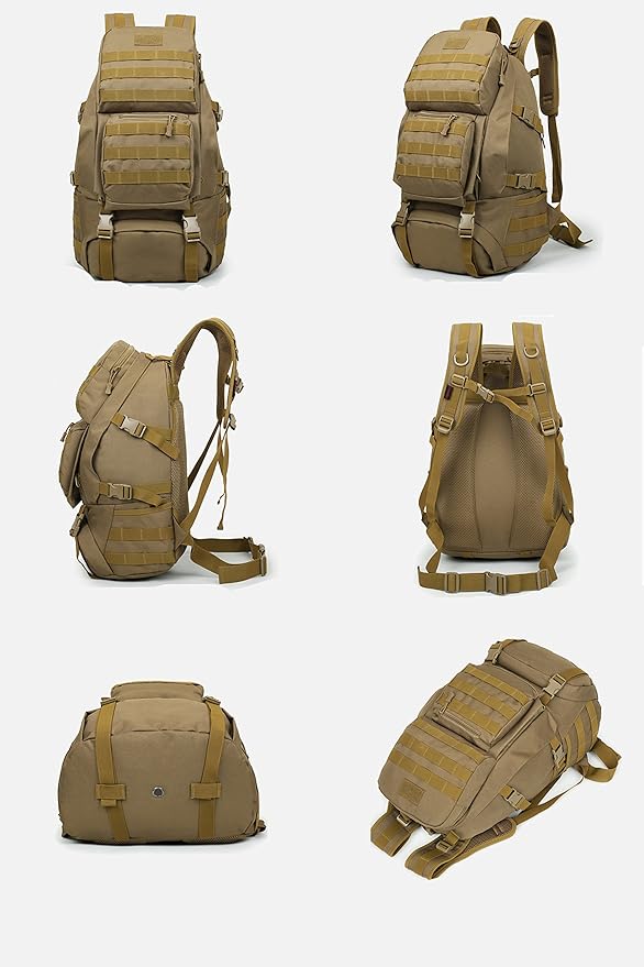 Huntvp Military Tactical Backpack Rucksack Gear Assault Pack Student School Bag Black