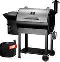 Z GRILLS Wood Pellet Smoker Grill 8 in 1 BBQ Grill with Auto Temperature Control 697 sq in Cooking Area for Backyard Patio and Outdoor Cooking 7002E Sliver