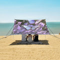 ALAZA Lavender Butterflies Garden Beach Tent Sun Shelter Portable Canopy Sunshade for Outdoor Camping Picnics Backyard Fun 10x9 ft