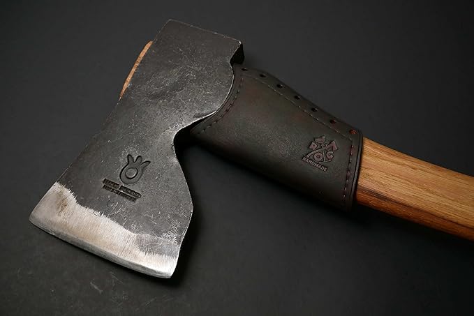 Leather Axe Handle Guard (for The Husqvarna Carpenters Axe Brown)