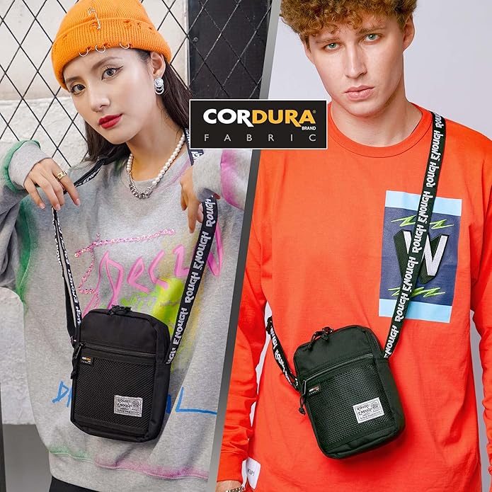 Rough Enough Smalll Crossbody Bag Cell Phone Purse for Men Women Bundle Set