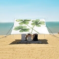 ALAZA Saint Patricks Day Four Green Clover Leaves Beach Tent Sun Shelter Portable Canopy Sunshade for Outdoor Camping Picnics Backyard Fun 10x9 ft