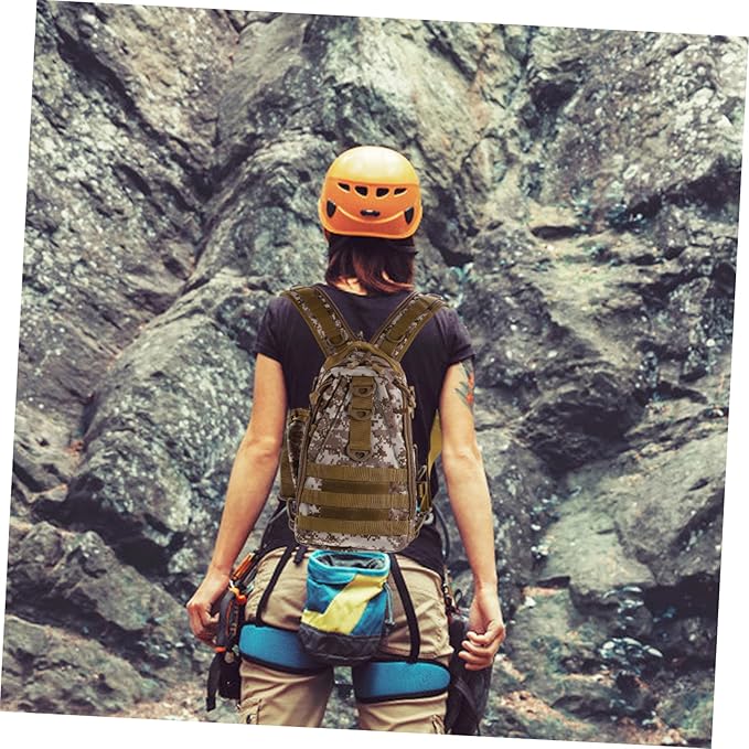 1pc Capacity Hiking Backpack Outdoor Sports Bag Straps Desert Camouflage Design for Travel and Storage