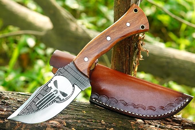 Fixed Blade Knife – Tracker Hunting Knife With Sheath - Tactical Survival Knife For Men - Full Tang High Carbon Steel -