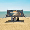 ALAZA Fox Star Starlist Sky Beach Tent Sun Shelter Portable Canopy Sunshade for Outdoor Camping Picnics Backyard Fun 10x9 ft