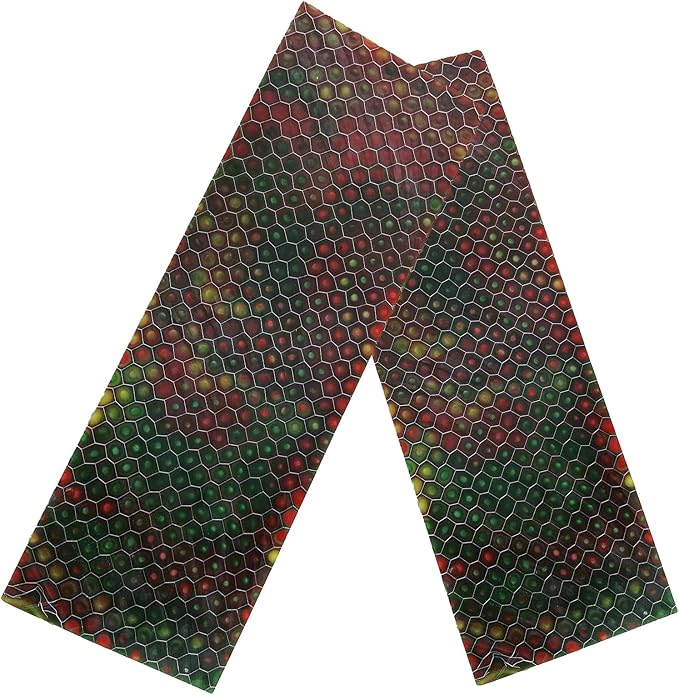 Blank Material For Resin Knife Handle Honeycomb Structured Color Textured Cutting Tool Board 120x40x8mm(Multi-colored2pcs)