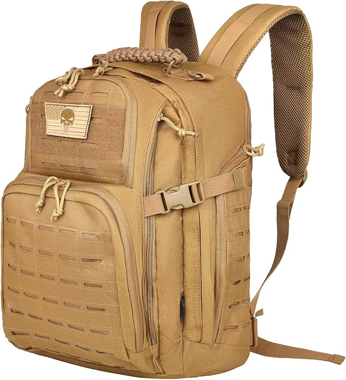 Military Tactical Backpack Tactical Backpack for Men Army 3 Days Assault Pack Military Molle Backpack Waterproof EDC Hiking Bug Out Bag with Water Bladder Compartment Hiking Rucksack