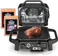 Ninja OG751 Woodfire Pro Outdoor Grill Built-In Thermometer7-in-1 Master GrillBBQ Smoker&amp Outdoor Air Fryer Plus BakeRoastDehydrate &amp BroilWoodfire TechnologyWeather-ResistantGrey XL