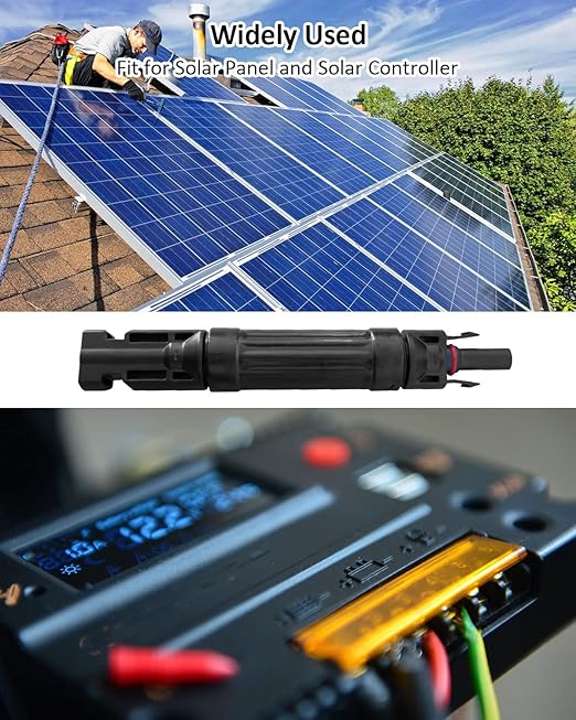 15A Solar Fuse Holder Inline 5PCS Waterproof Solar Fuse Connector for Solar Panel and Solar Controller Solar Surge Protection Device with Male and Female Connector