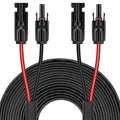 40FT 12AWG Solar Panel Extension Cable with Female and Male Connectors Solar Cable for Solar Panels Charge Controllers and Solar Generator (12AWG 40FT)