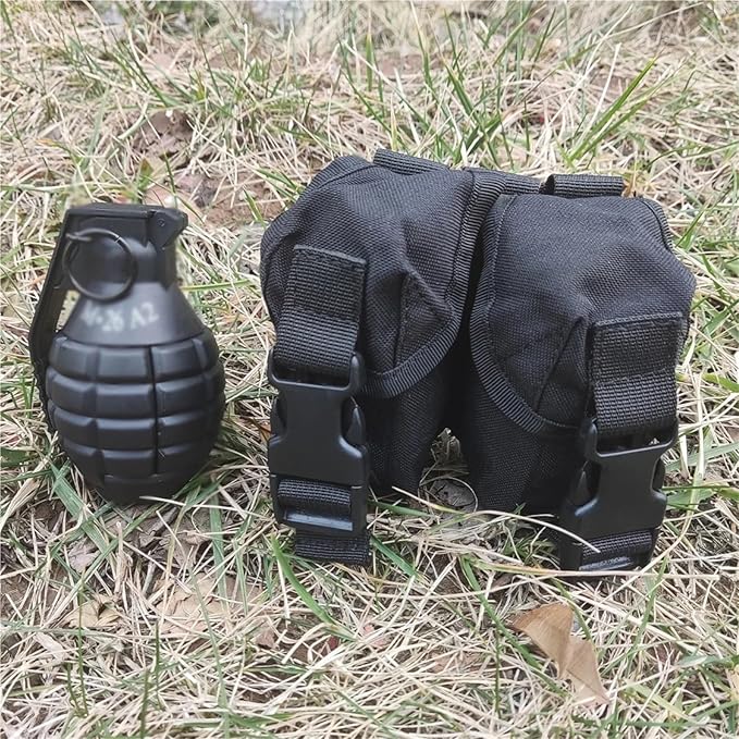 Tactical Pouch Double Frag Grenade-Style Pack Molle Tool Bag Accessory Pouch Shooting Hunting Airsoft Equipment Military Gear
