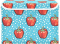 Storage Cube with Lid Peppers Cartoon Print 16.5×12.6×11.8 IN 1 Pack Collapsible Large Capacity Foldable Storage Basket Bin Organizer