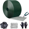 Solar Panel Bird Guard6inx120ft Critter Guard for Solar Panels with 100pcs Fastener ClipsPVC Coated Galvanized Pigeon Solar Panel MeshCritter Guard with PlierGloves for Bird Proofing