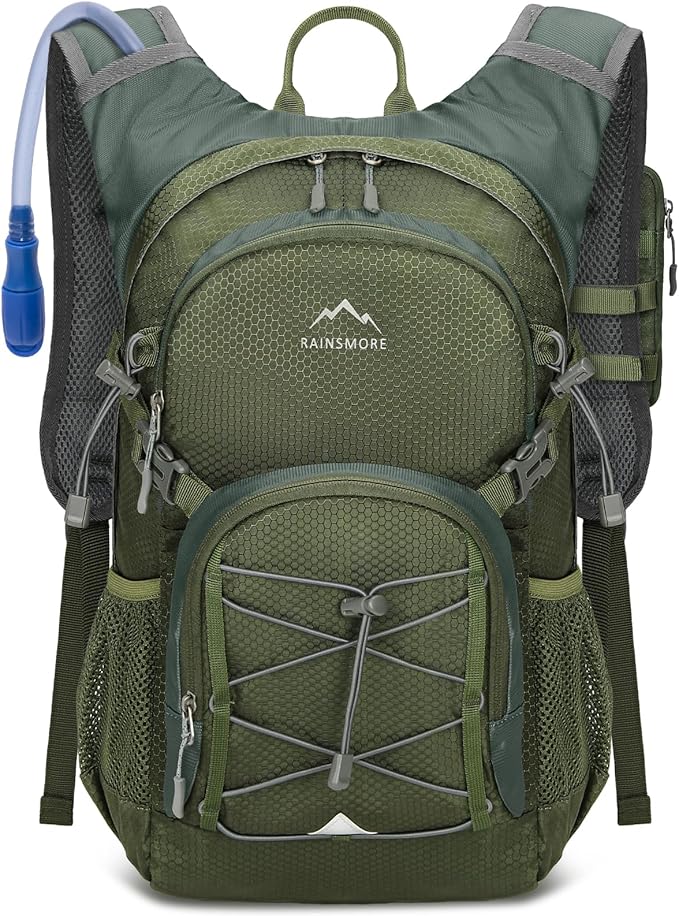 Hydration Backpack with Water Bladder 18L Lightweight Hiking Backpack for Women&ampMen Small Insulated Hydration Water Pack for Hiking Running Cycling Biking