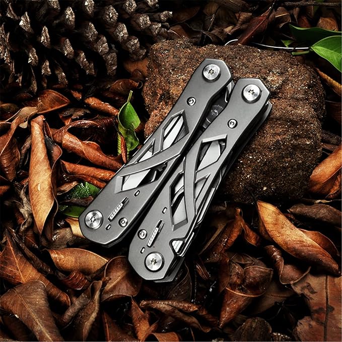 Multitool Pliers with Safety Lock Portable Stainless Steel Pliers Folding Knife Saw EDC Multi Tool for Outdoor Camping Fishing Hiking Man's Gift