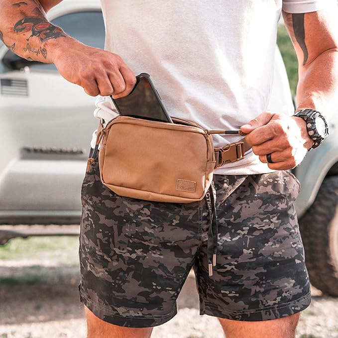 WOLF TACTICAL Fanny Pack For Men - Dangler Pouch Concealed Carry Waist Pack Drop Pouch
