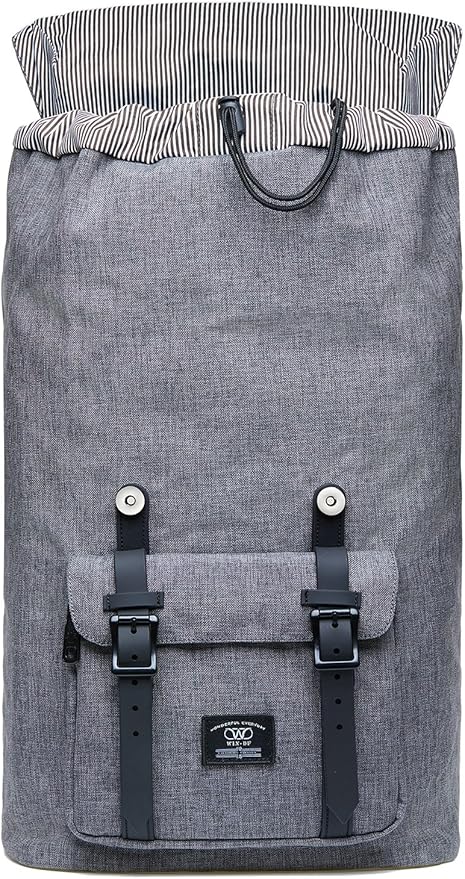 KAUKKO Laptop Outdoor Backpack College Schoolbag Bookbag Travel Hiking Rucksack fits 15-Inch Laptop