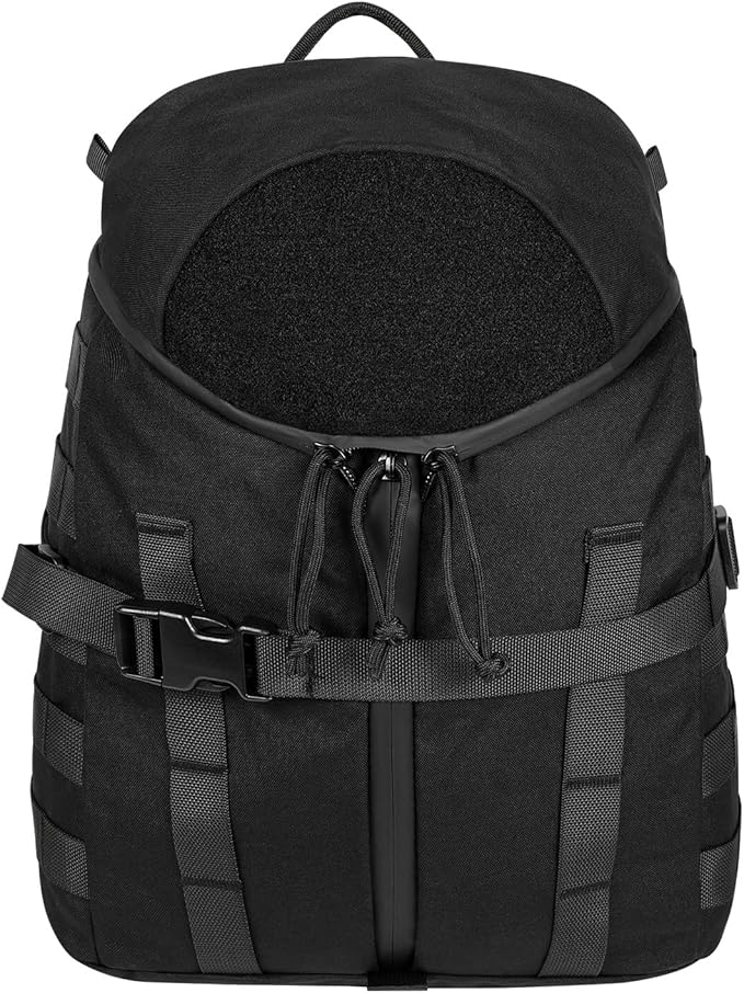 Tatical Helmet BackpackWarrior Assault Systems Large Helmet Bag Cargo Molle Head Protection Kit Pack (BK)
