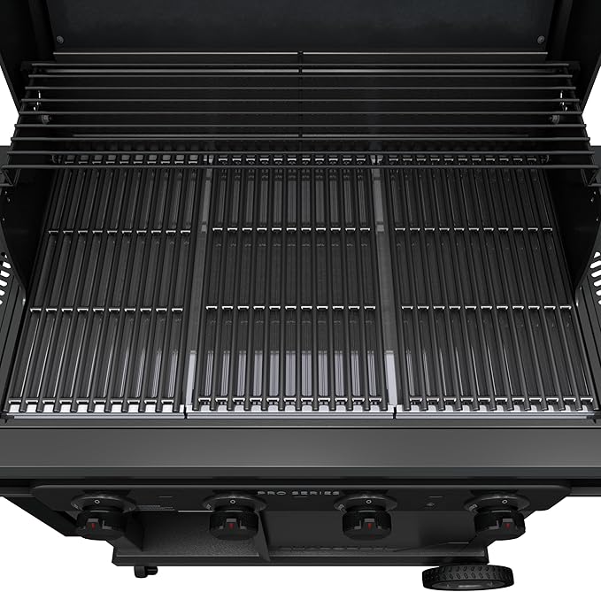 Charbroil Pro Series with Amplifire Infrared Technology 4-Burner Propane Gas Grill Cabinet with Side Burner Black - 463281024