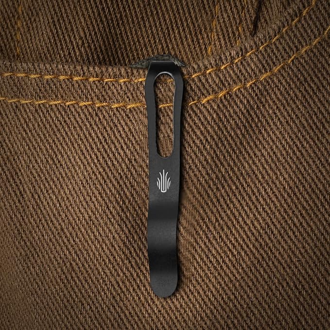 Kizer T1 CD EDC Pocket Knife 3.2 Nitro-V Steel Drop Point Folding Knives with Micarta Handle Sided Thumb Studs Opener Clutch Lock for Camping Hiking Fishing V3490.2CA1