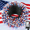 240FT Christmas Lights Outdoor 750 LED Christmas Tree Decoration Lights with 12 Modes &amp Timer Memory Dimmable Plug In Waterproof LED Xmas Light for Yard Wedding Party Holiday Red White &amp Blu