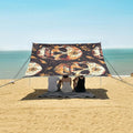 ALAZA Mexican Skulls Beach Tent Sun Shelter UPF50+ Protection Beach Shade Canopy w/ 4 Sandbags for Outdoor Camping Fishing Backyard Fun Picnic 10x9 ft