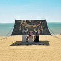 ALAZA Rtro Dreamcatcher Design Bundle Moon Beach Tent Sun Shelter Portable Canopy Sunshade for Outdoor Camping Picnics Backyard Fun 10x9 ft