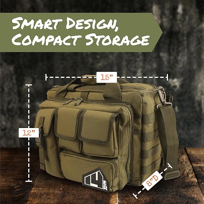 Gun Range Bag | Custom Pistol Range Bag Gun Range Bags for Handguns and Ammo | Shooting Bag Ammo Bag for Range Pistol Bag Handgun Bag | Firing Range Bags Shooting Gun Bag