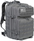 50L Tactical Backpack Training Gym Fitness Bag Outdoor Hiking Camping Army Molle Backpacks for Men Travel (Grey)