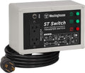 Westinghouse Outdoor Power Equipment ST Switch with Smart Portable Automatic Transfer Technology Home Standby Alternative For Sump Pumps Refrigerators and More Black and White