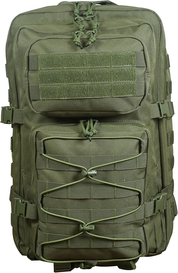 38L Military Tactical Backpack for Men Army 3 Day Assault Pack Molle Bag Bug Out Bag Green