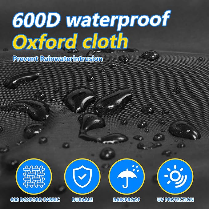 Engine Driven Welder Cover 600D Oxford Heavy Duty Waterproof Welder Machine Cover compatible with Miller Welder 230/265/325/225Black
