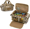 Rexmica Small Tool Bag with Anti-friction and Thick Padded Bottom Tool Storage Organizer for Men Tactical Range Bag Multi-functional Work Bag for Repairman Electrician Carpenters (Camo)