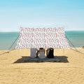ALAZA Little Rose Flower Beach Tent Sun Shelter UPF50+ Protection Beach Shade Canopy w/ 4 Sandbags for Outdoor Camping Fishing Backyard Fun Picnic 10x9 ft