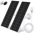 Solar Panel for Google Nest Camera 2Pack Upgraded Solar Power Charger for Google Nest Cam Indoor &amp Outdoor(Battery Version) Flexible Solar Panels with IP65 Waterproof 13.1Ft Charging Cable