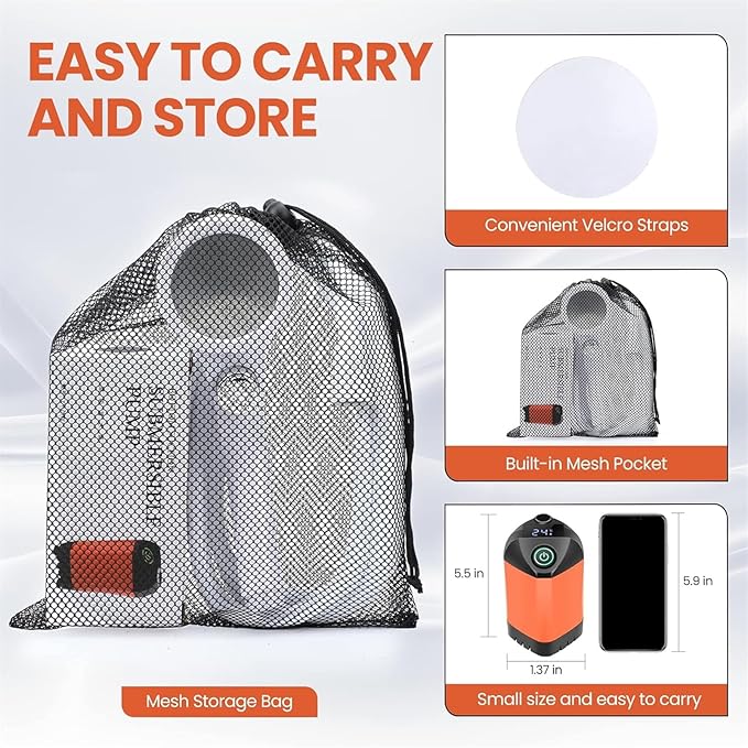 Portable Shower for Camping Outdoor Electric Shower Rechargeable Pump with Intelligent Digital Display Camping Shower Head Nozzle for Camping Hiking Traveling
