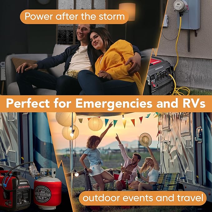 Hutch Mountain Generator Propane Conversion Kit Honda EU2000i - Tri-Fuel Conversion for Propane Gasoline &amp Natural Gas - Portable Generator Backup Kit for Home Emergencies Camping and RVs