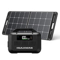 Hulkman Mega Solid Black576Wh Power Station with 1XSolar Panel Solva 100W (ship separately) Performs at -4°F in the Wild Ideal for Camping Emergencies Backup Power
