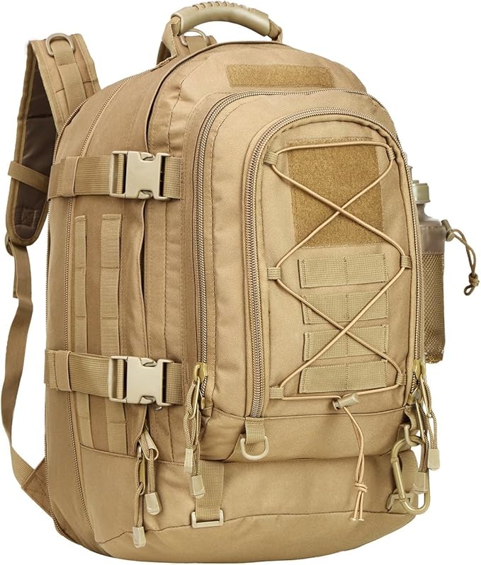 Expandable 40-64L Military Tactical Backpack 3 Day Bag Hiking Gym Sport Camping