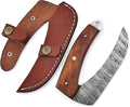 Exquisite Damascus steal Ulu Knife - Handcrafted for Precision Cutting and Chopping