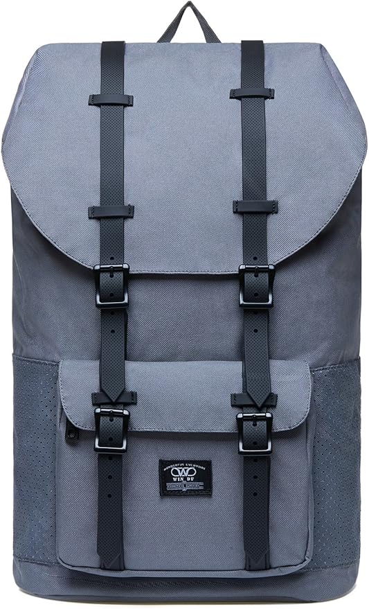 KAUKKO Laptop Outdoor Backpack College Schoolbag Bookbag Travel Hiking Rucksack fits 15-Inch Laptop