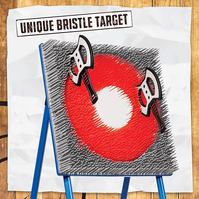 Eastpoint Axe Throw &amp Lawn Dart Target Sets - Bristle Axe Throwing Target &amp 2-in-1 Combo Backyard Game for Indoors and Outdoors