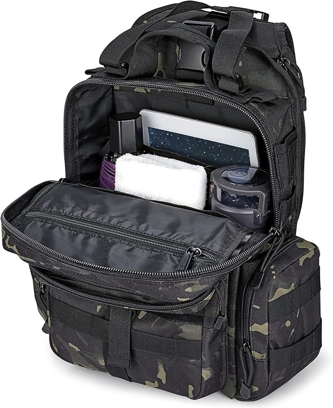 G4Free Large Tactical EDC Sling Bag Backpack Military Molle Bag Single Strap Shoulder Backpack for Men | EDC Adjustable Holder