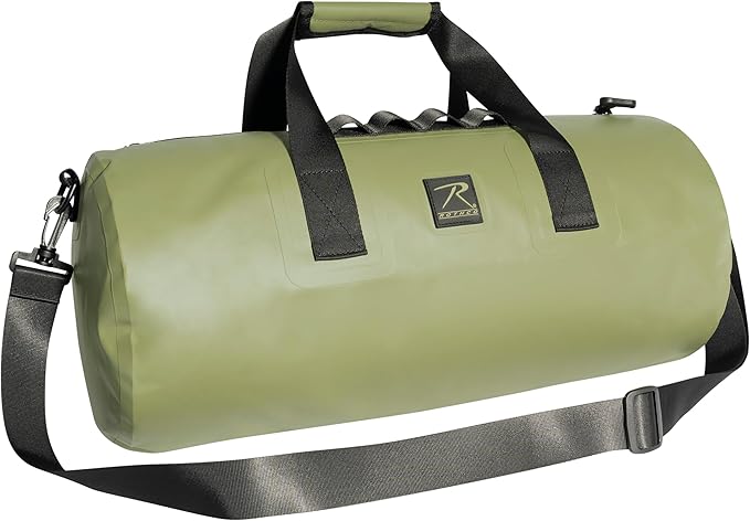 Rothco Waveguard Waterproof Duffle Bag – Dry Storage Duffel Hiking Boating Kayaking Canoeing Travel Beach Sack - Olive Drab