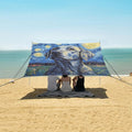ALAZA Labrador Dog Starry Beach Tent Sun Shelter Portable Canopy Sunshade for Outdoor Camping Picnics Backyard Fun 10x9 ft
