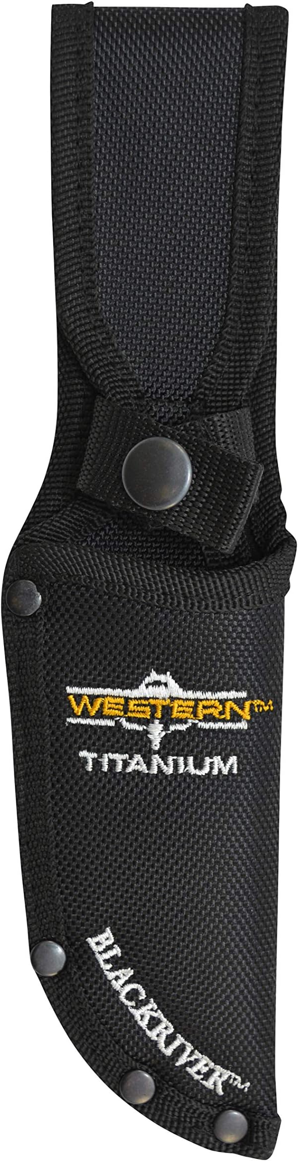 CAMILLUS Western Black River / 9 Overall / 3.75 Drop Point Blade / 420SS / Black Rubberized Handle/Full Tang/Lanyard Hole/Nylon Sheath