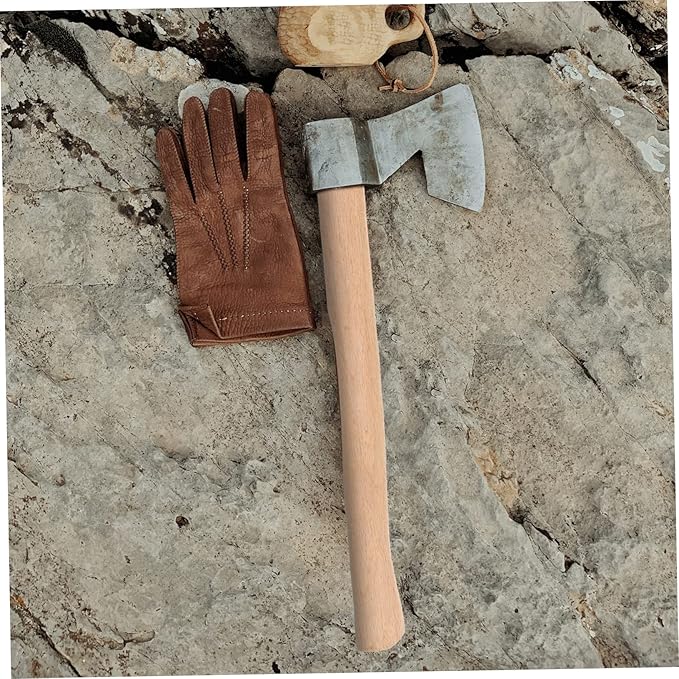Wooden Axe Handle Replacement for Outdoor Camping 36-Inch Sturdy Wooden Grip Anti-Slip Design for Hatchets and Axes