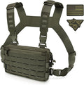 WYNEX Tactical Chest Rig Pack for Men Running Chest Bag with Front Loop Recon Chest Rigs for Hunting Outdoor EDC